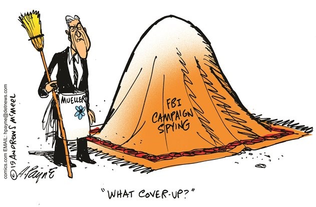 Mueller sweeping dirt under the rug